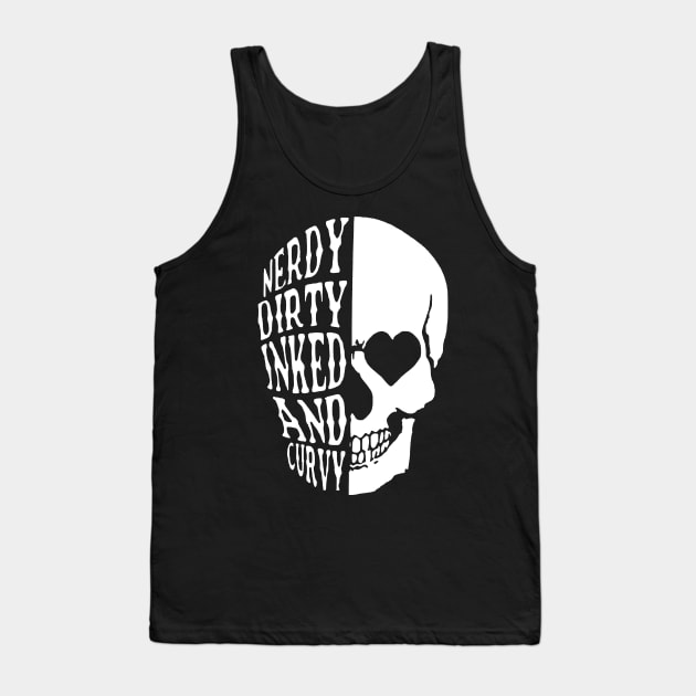 Curvy Goth Chic Tank Top by Blackhearttees